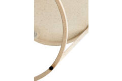 Side table S/2 Ø50x40+Ø52x46 cm SADAR sand+l brown spotted