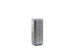 Pillar 30x30x80 cm LUCIANO smoke