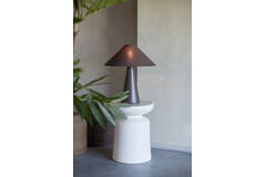 Side table Ø33,5x45 cm KOTOR ceramics cream