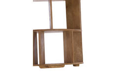 Wandkast open 76x37x212 cm LIMPYA licht bruin