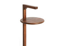 Bijzettafel Ø26x77 cm DELMINO acacia hout bruin