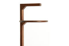 Bijzettafel Ø26x77 cm DELMINO acacia hout bruin