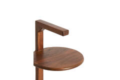 Bijzettafel Ø26x77 cm DELMINO acacia hout bruin