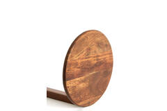 Bijzettafel Ø26x77 cm DELMINO acacia hout bruin