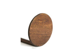 Side table Ø26x77 cm DELMINO mango wood chocolate brown