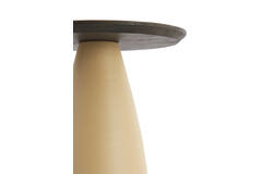 Side table Ø45x50 cm OCANA wood oil brown+matt beige