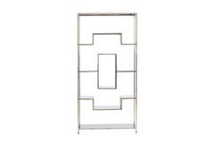 Cabinet open 100x30x205 cm REZINA nickel