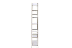 Cabinet open 100x30x205 cm REZINA nickel