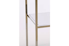 Cabinet open 100x30x205 cm REZINA nickel