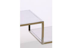 Cabinet open 100x30x205 cm REZINA nickel