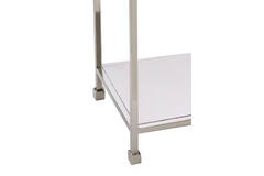 Cabinet open 100x30x205 cm REZINA nickel