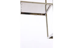 Cabinet open 100x30x205 cm REZINA nickel