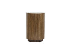 Zuil 50x30x80 cm DUMOSI hout donker bruin