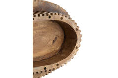 Zuil 50x30x80 cm DUMOSI hout donker bruin