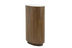 Zuil 60x35x100 cm DUMOSI hout donker bruin