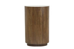 Zuil 60x35x100 cm DUMOSI hout donker bruin