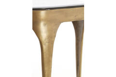 Side table S/2 max 50x45,5x50 cm AVI glass smoke+ant bronze