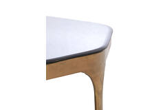 Coffee table S/2 max 77x70x42 cm AVI glass smoke+ant bronze