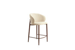 Bar chair 57x55x94 cm ALUKO cream+brown