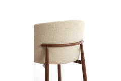 Bar chair 57x55x94 cm ALUKO cream+brown