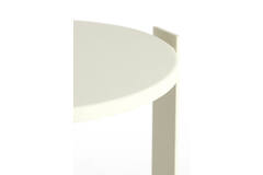 Side table Ø45x65,5 cm TRIANA matt cream