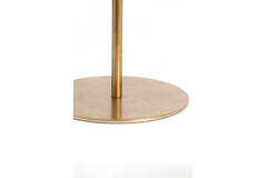 Side table S/2 Ø32x51+Ø35x54 cm LIA trav white+antique bronz