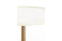 Side table Ø41x53 cm CIVITA marble white+antique bronze