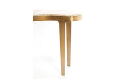 Console 110x40x80 cm GIULIO marble taupe+antique bronze
