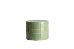 Side table Ø42x34 cm MAUCHO ceramics light green+cream