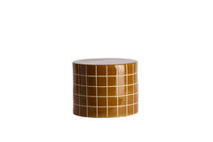 Side table Ø42x34 cm MAUCHO ceramics cognac+cream
