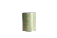 Side table Ø33x44 cm MAUCHO ceramics light green+cream