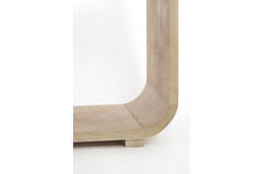 Cabinet open 140x30x82 cm LABARE wood matt natural