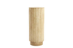 Pillar Ø40x100 cm ELLENA wood matt natural