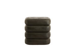Side table 40x30x40 cm FREYJA wood matt dark russet