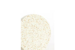 Bijzettafel Ø32x47 cm SELLA terrazzo crème