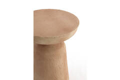 Side table Ø38x42 cm BENISSA papier mâché beige