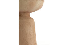 Side table Ø38x42 cm BENISSA papier mâché beige