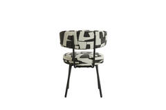 Dining chair 57x55x77 cm HARVIE cream-black+matt black