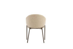 Dining chair 61x60x80 cm NYRO sand-brown+antique bronze