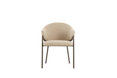 Dining chair 61x60x80 cm NYRO sand-brown+antique bronze