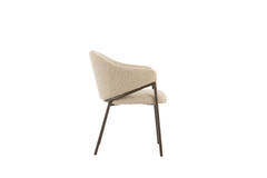 Dining chair 61x60x80 cm NYRO sand-brown+antique bronze