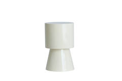 Side table Ø30x49 cm NYSA shiny cream