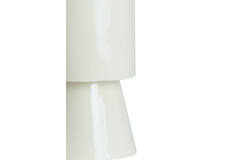 Side table Ø30x49 cm NYSA shiny cream