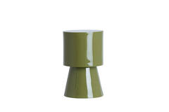 Side table Ø30x49 cm NYSA shiny olive green