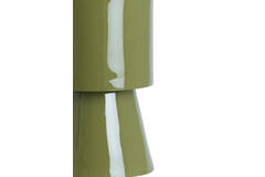 Side table Ø30x49 cm NYSA shiny olive green
