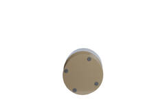Side table Ø30x49 cm NYSA shiny sand