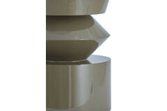 Side table Ø39,5x50 cm DHOTI shiny taupe