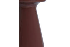 Side table Ø40x51 cm TABOA shiny burgundy