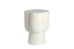 Side table Ø34,5x45 cm JUNTO ceramics matt cream
