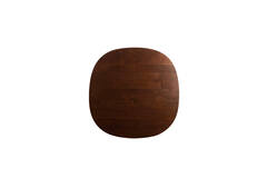Dining table Ø120x76 cm ZALE acacia wood dark brown